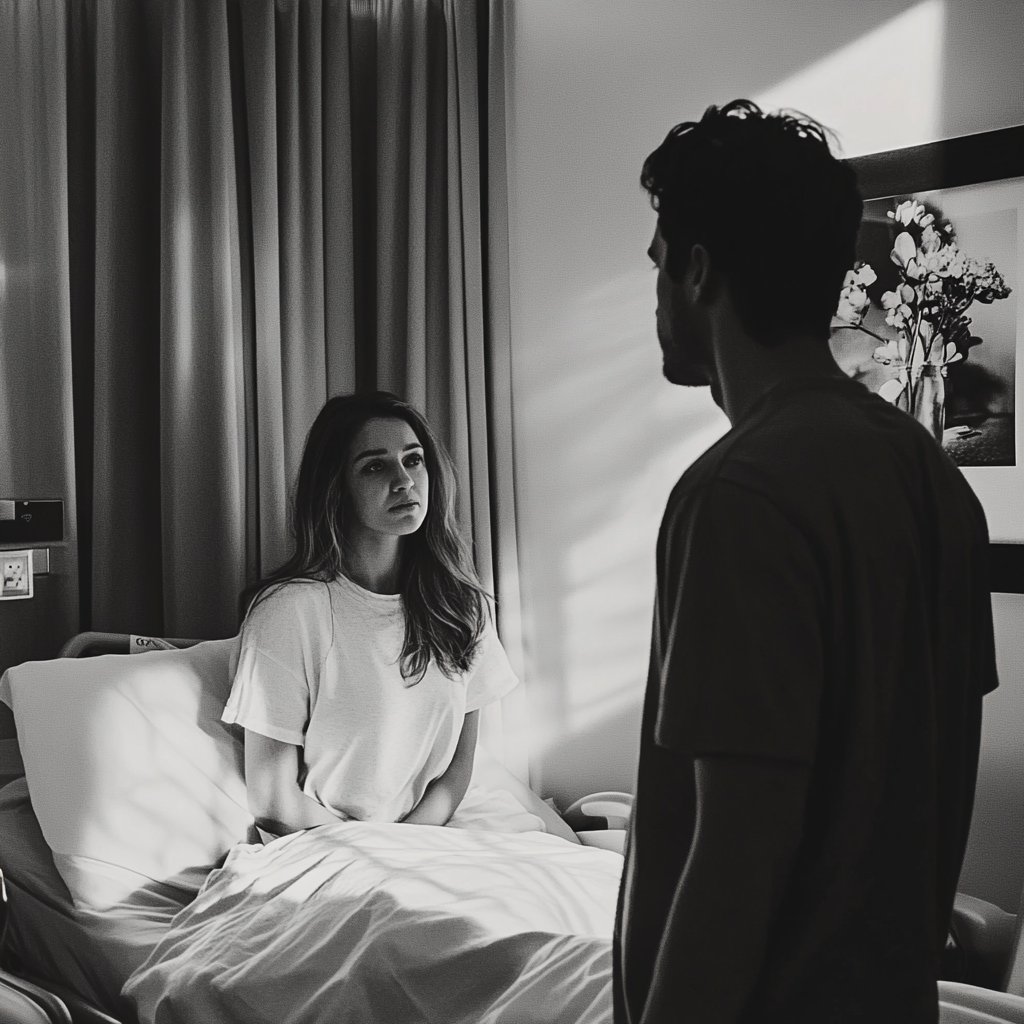 Nyílt beszélgetés egy pár között | Forrás: Midjourney